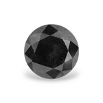 0.29 Carat Natural Black Round Diamond GIA