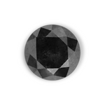 0.29 Carat Natural Black Round Diamond GIA