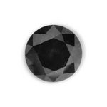 0.28 Carat Natural Black Round Diamond GIA