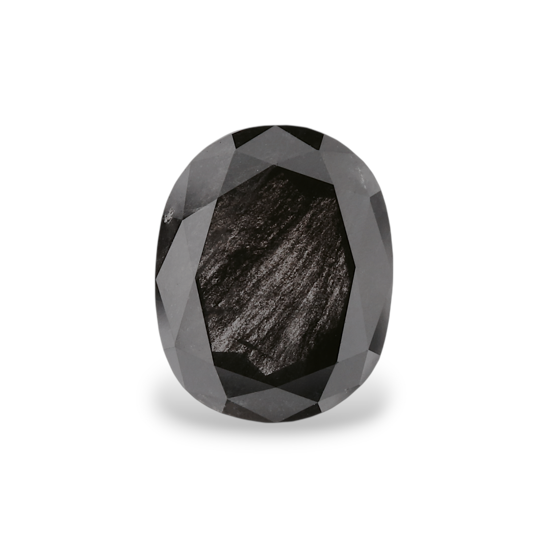 1.94 Carat Natural Black Oval Diamond GIA