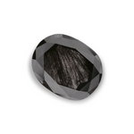 1.94 Carat Natural Black Oval Diamond GIA