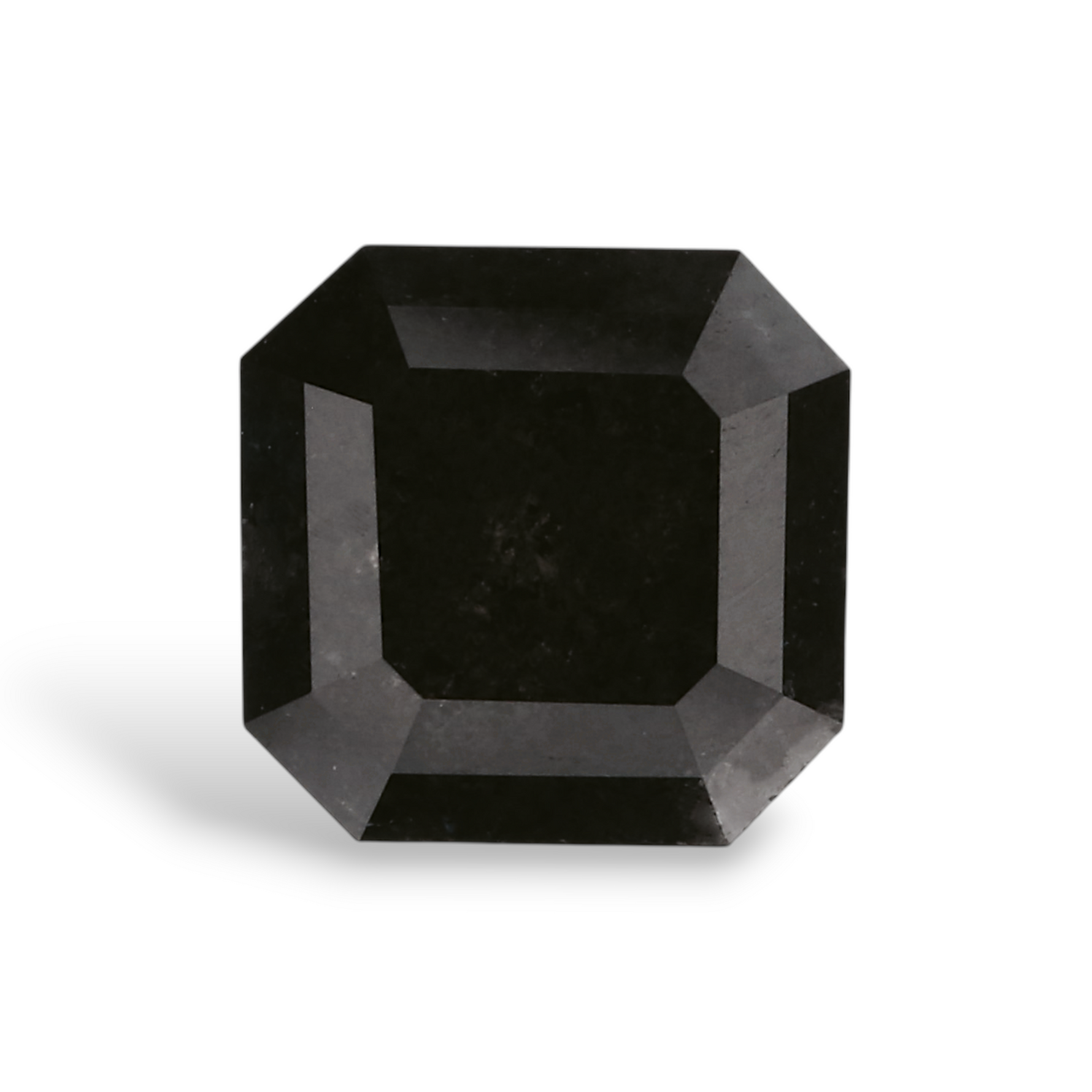 1.61 Carat Natural Black Emerald Diamond GIA