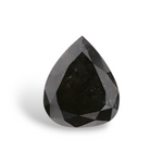 0.5 Carat Natural Black Pear Diamond GIA