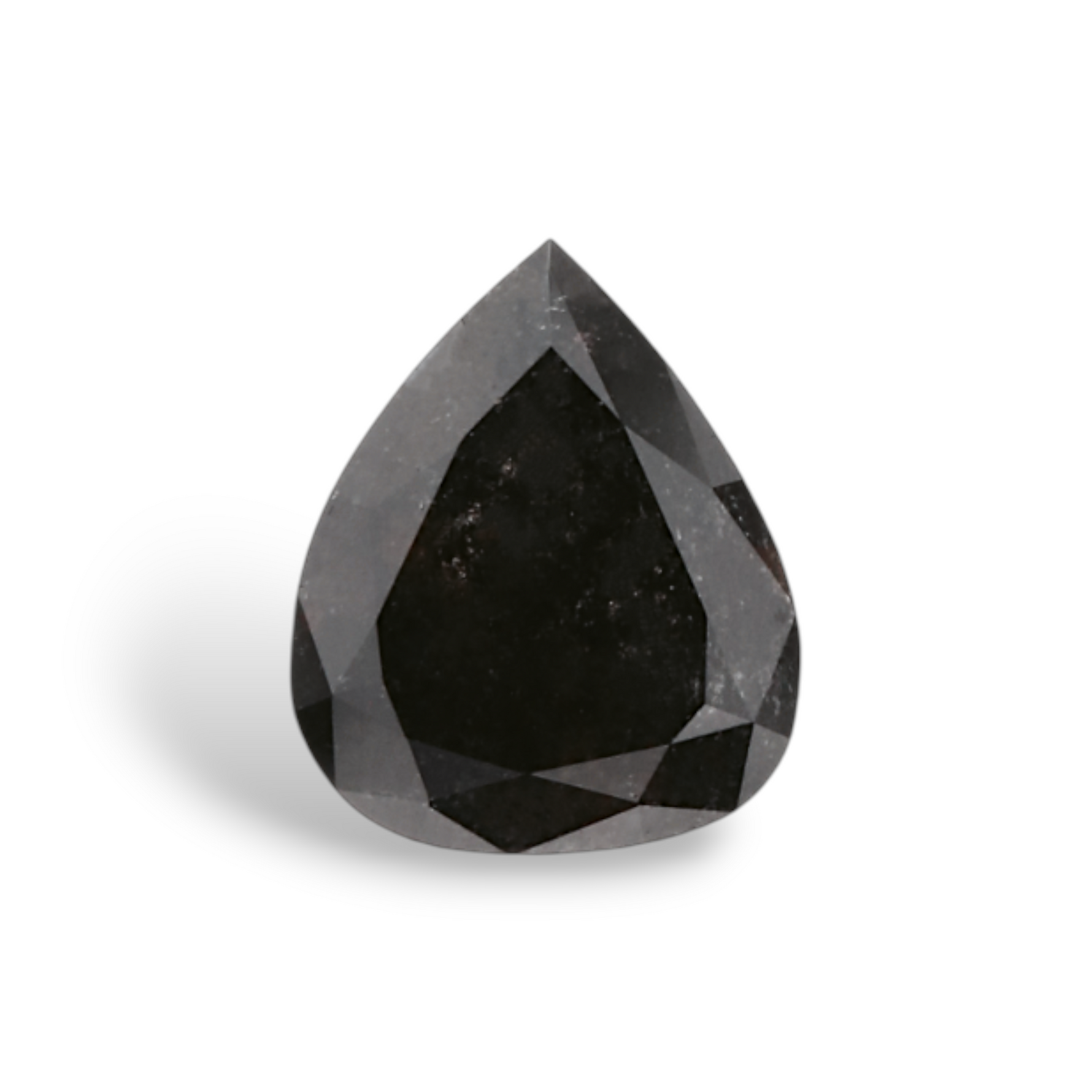 0.5 Carat Natural Black Pear Diamond GIA