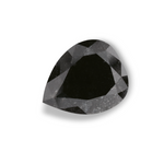 2.78 Carat Natural Black Pear Diamond GIA