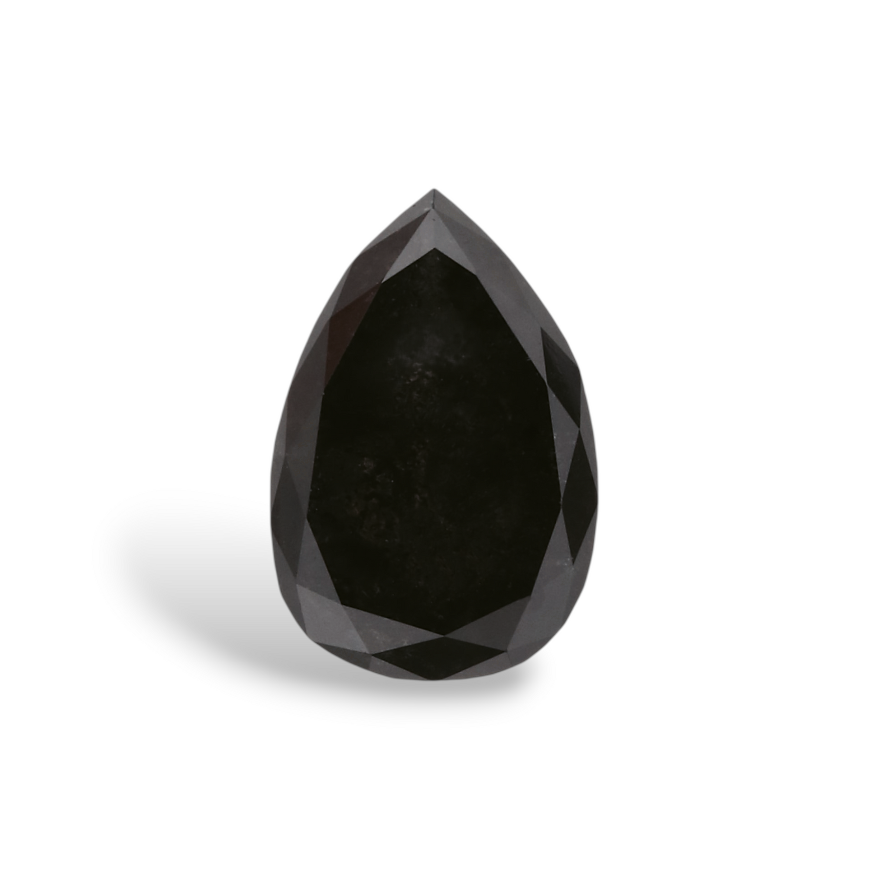 1.27 Carat Natural Black Pear Diamond GIA
