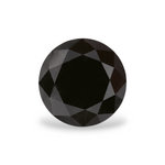 1.21 Carat Natural Black Round Diamond GIA