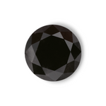 1.21 Carat Natural Black Round Diamond GIA
