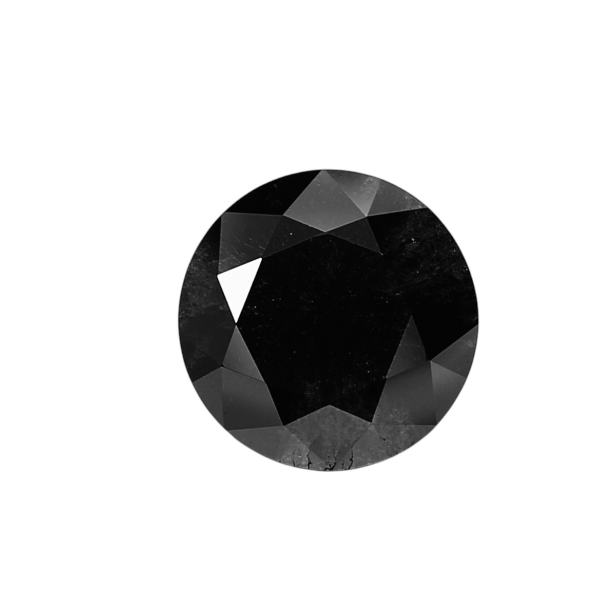 2.04 Carat Black Round Diamond