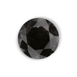 2.62 Carat Natural Black Round Diamond GIA