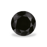 1.15 Carat Natural Black Round Diamond GIA