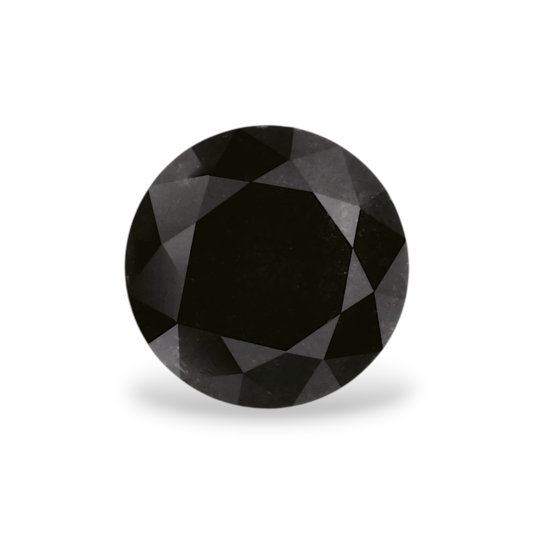 1.15 Carat Natural Black Round Diamond GIA