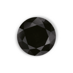 1.15 Carat Natural Black Round Diamond GIA