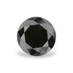 0.97 Carat Natural Black Round Diamond GIA