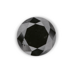 0.97 Carat Natural Black Round Diamond GIA