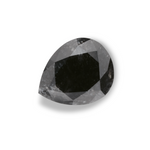 1.68 Carat Natural Black Pear Diamond GIA