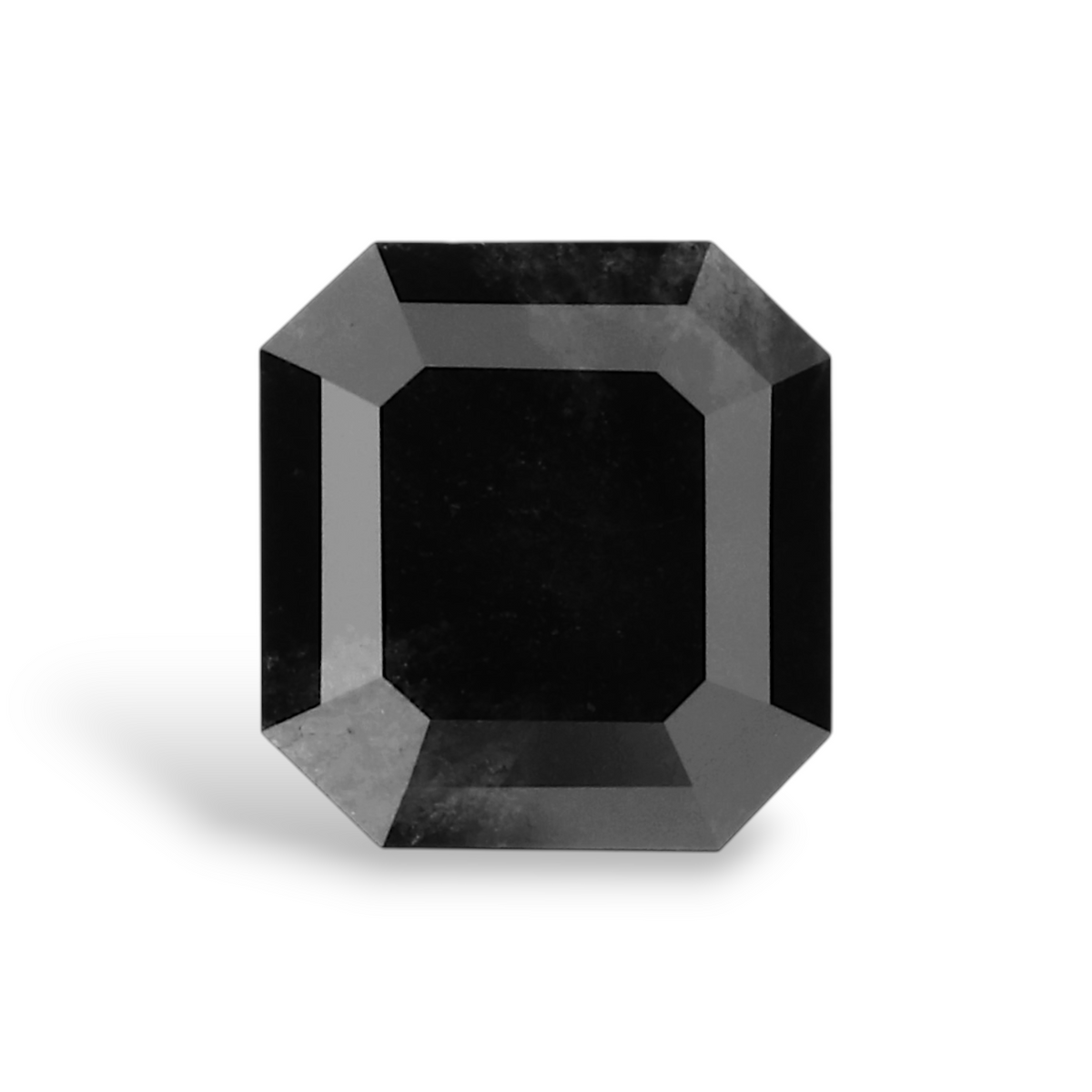 0.83 Carat Natural Black Emerald Diamond GIA