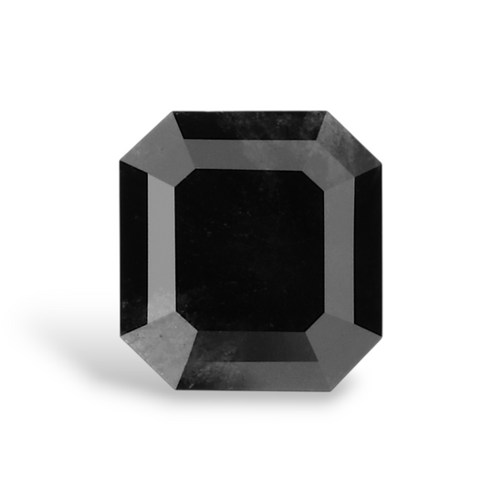 0.83 Carat Natural Black Emerald Diamond GIA