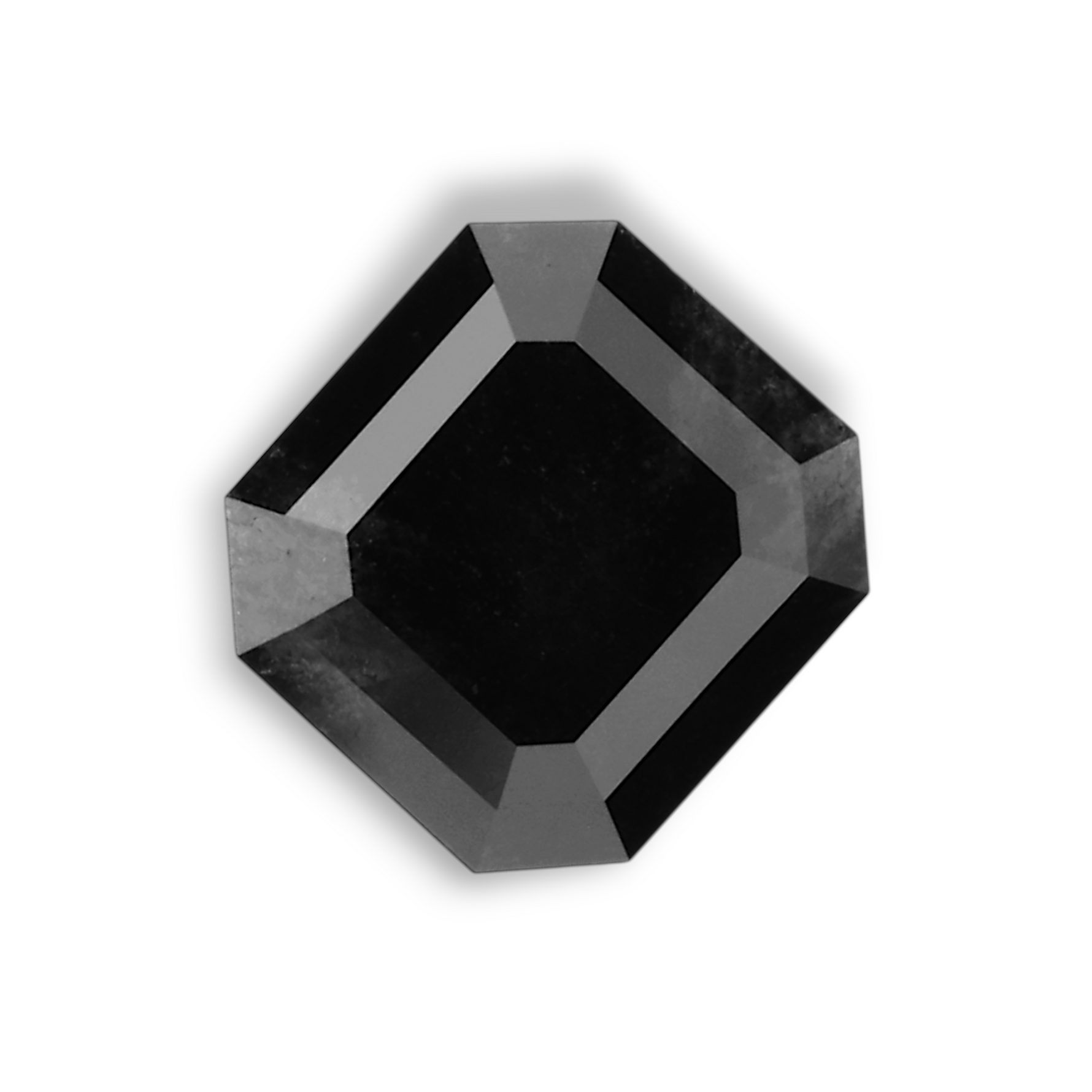 0.83 Carat Natural Black Emerald Diamond GIA