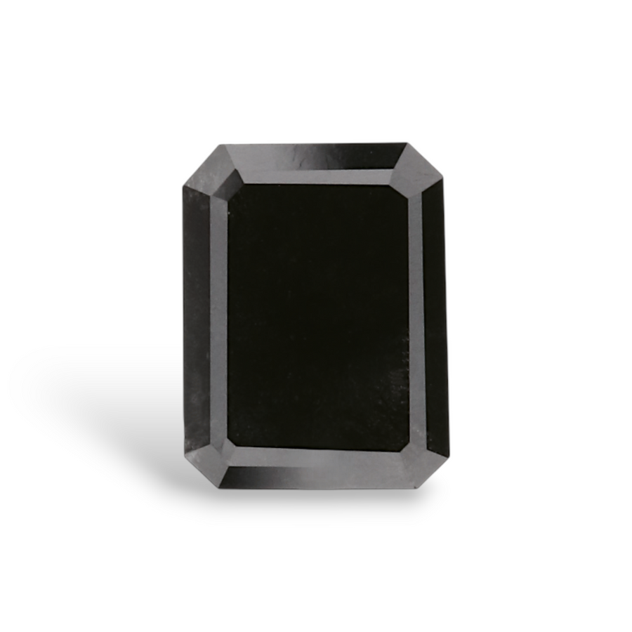 0.97 Carat Natural Black Emerald Diamond GIA