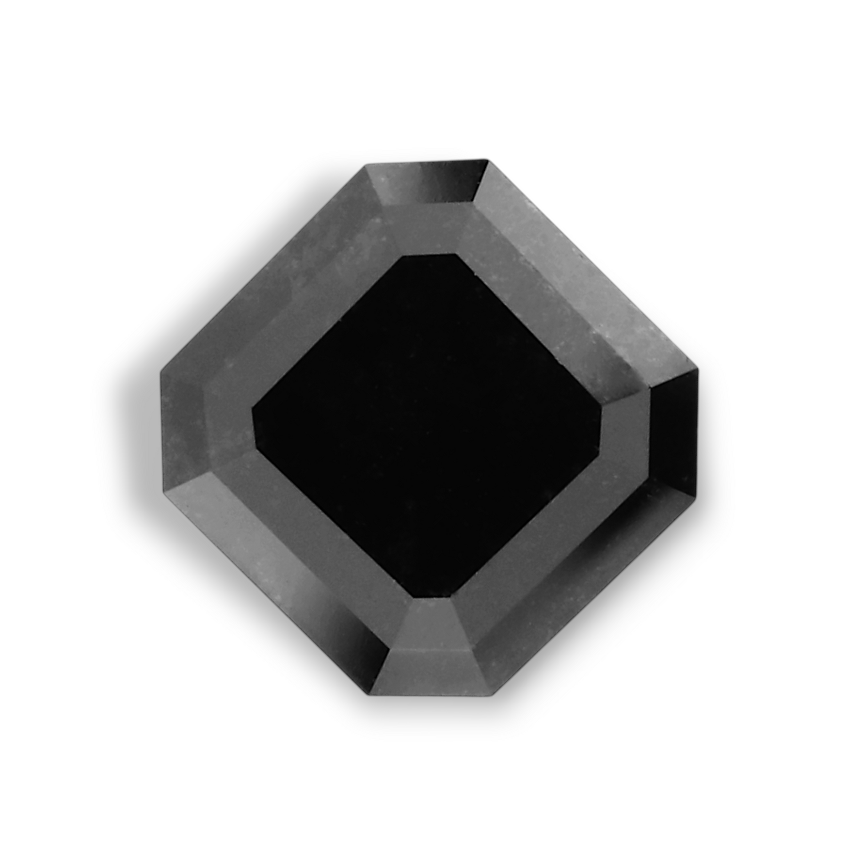 1.23 Carat Natural Black Emerald Diamond GIA