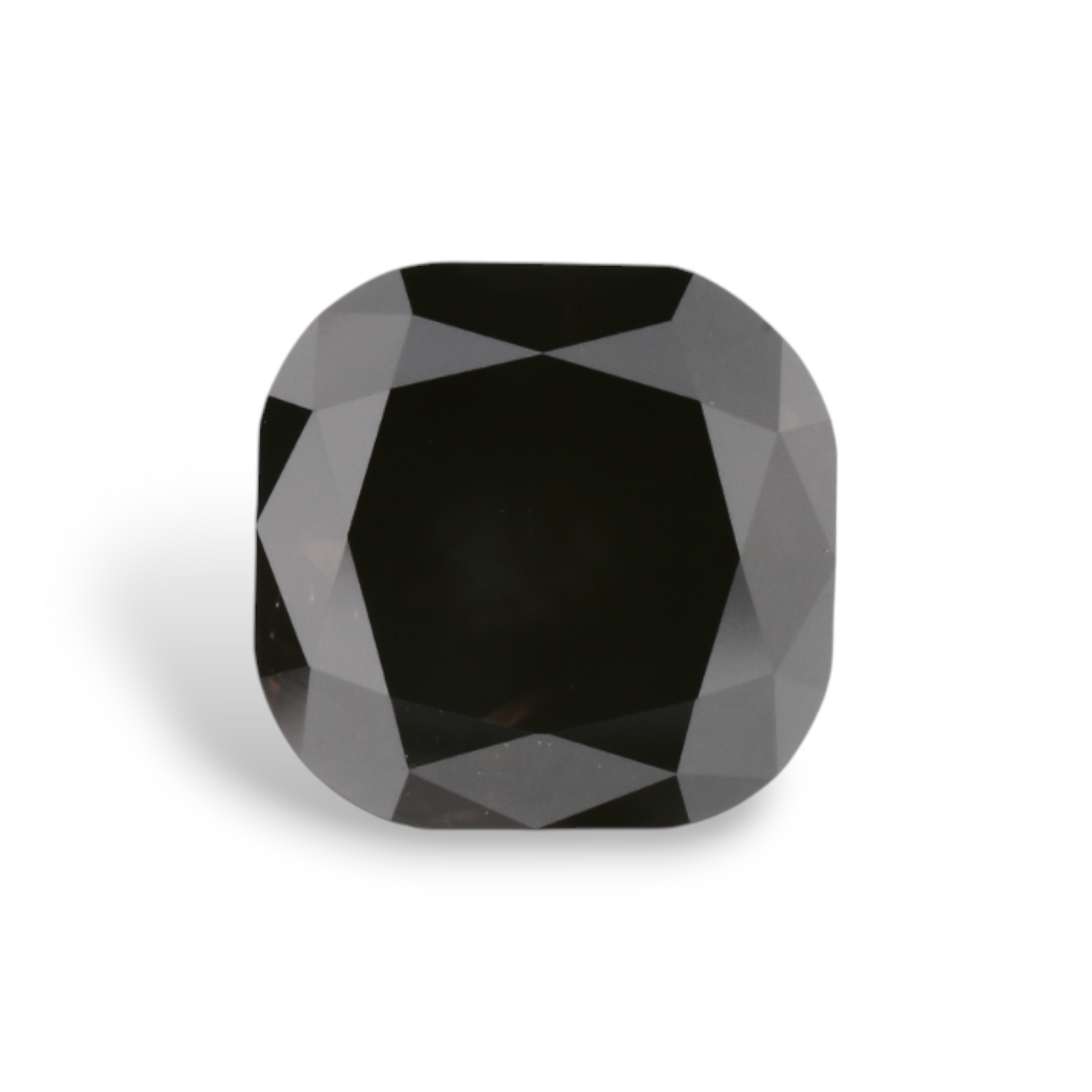 1.95 Carat Natural Black Cushion Diamond GIA