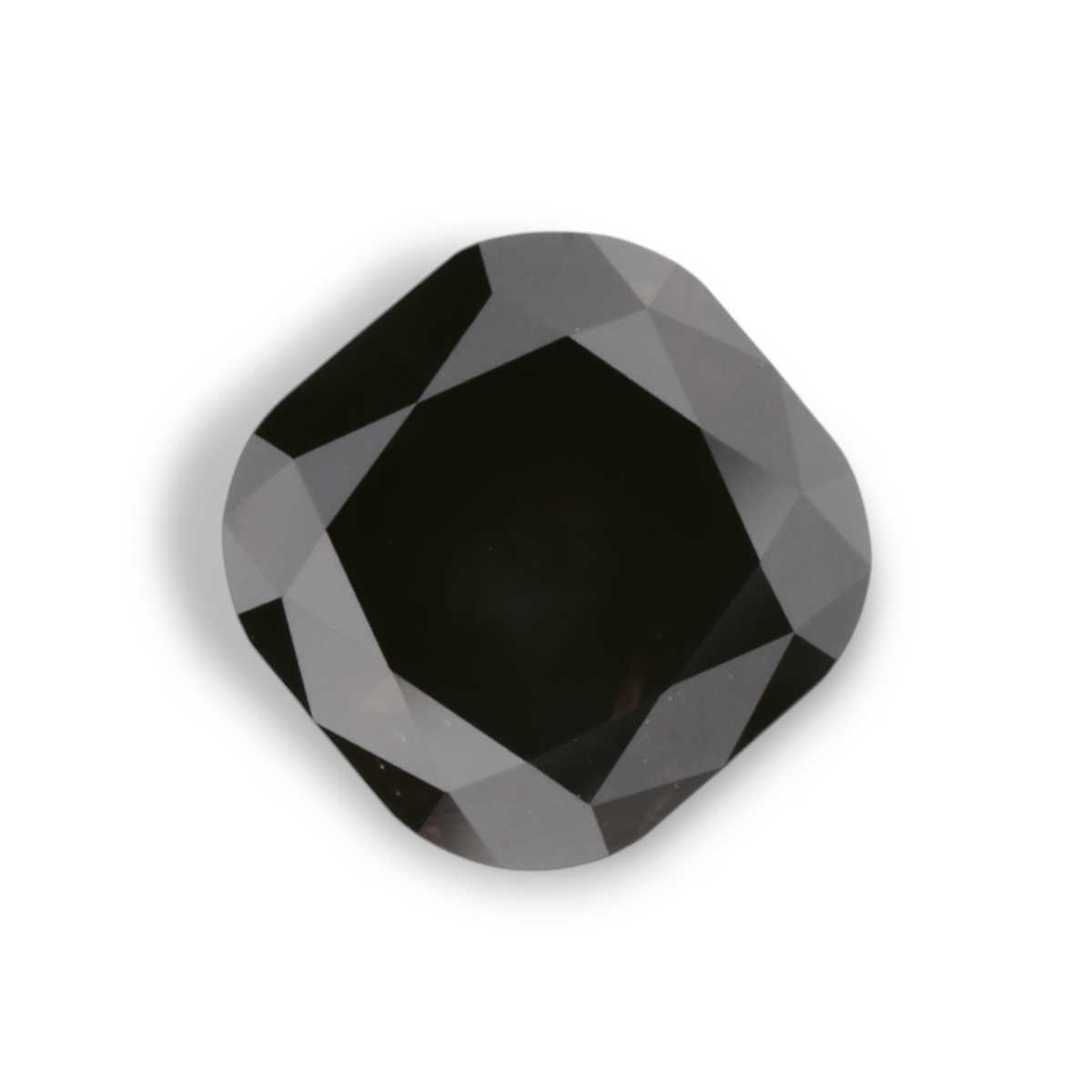 1.95 Carat Natural Black Cushion Diamond GIA
