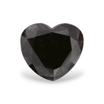 1.43 Carat Natural Black Heart Diamond GIA
