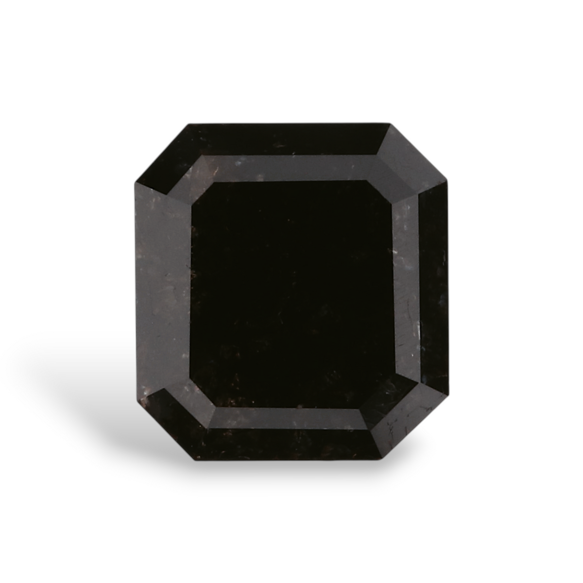 1.45 Carat Natural Black Emerald Diamond GIA