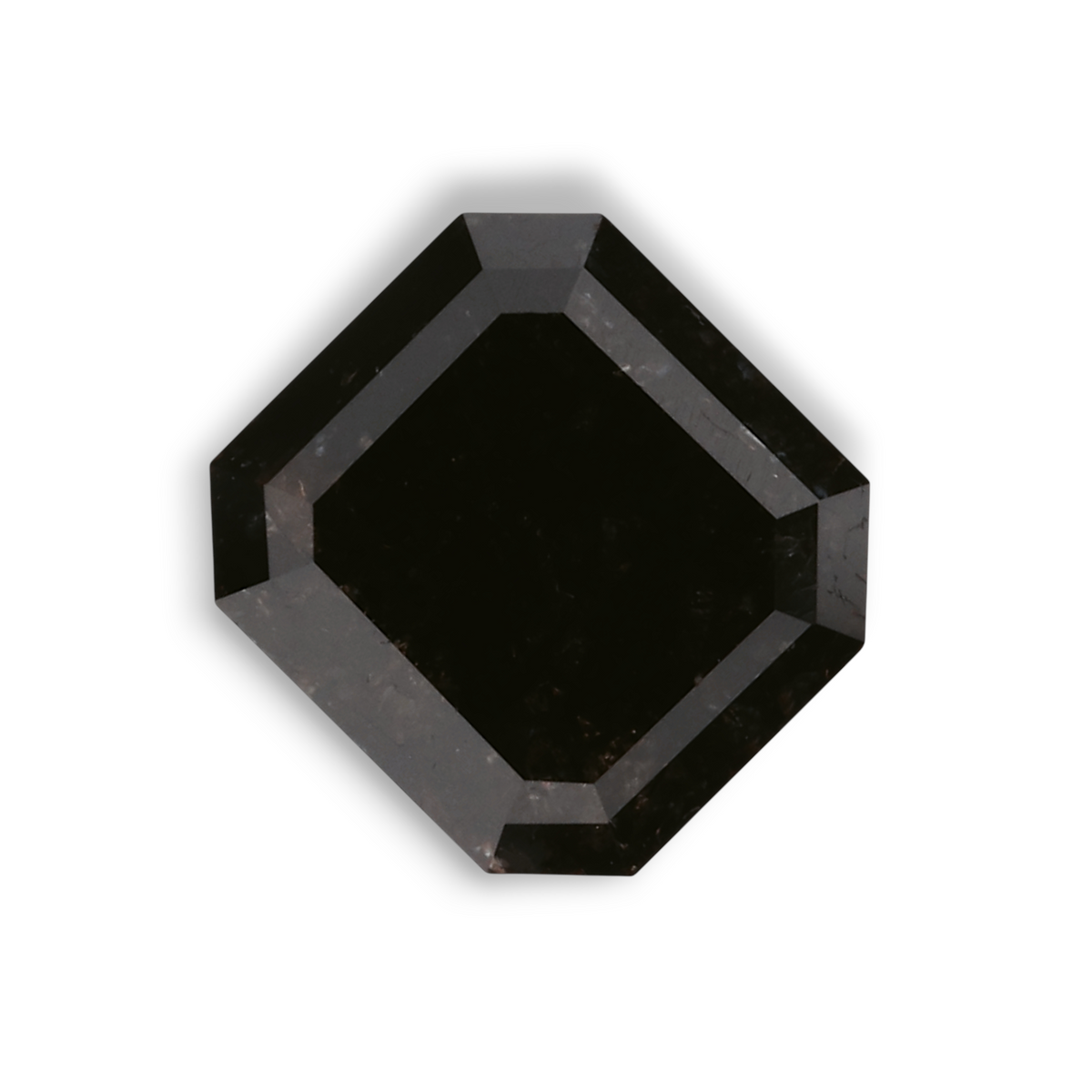 1.45 Carat Natural Black Emerald Diamond GIA