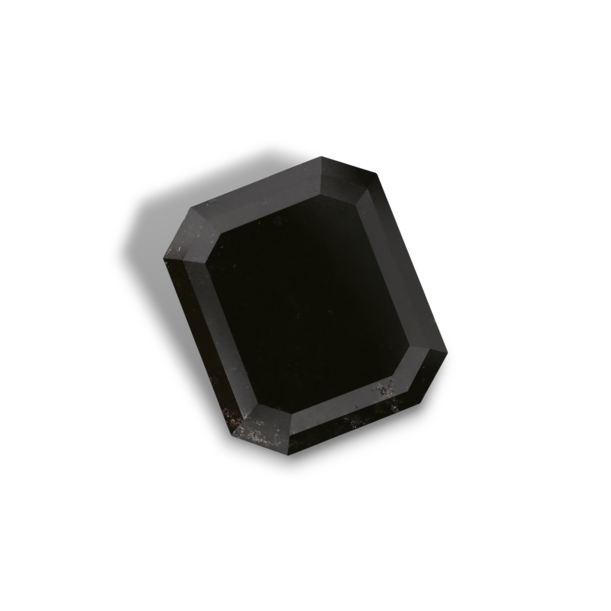 3.53 Carat Black Emerald Diamond