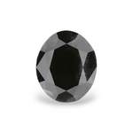 1.01 Carat Natural Black Oval Diamond GIA