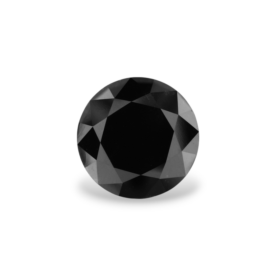 4.75 Carat Black Round Diamond