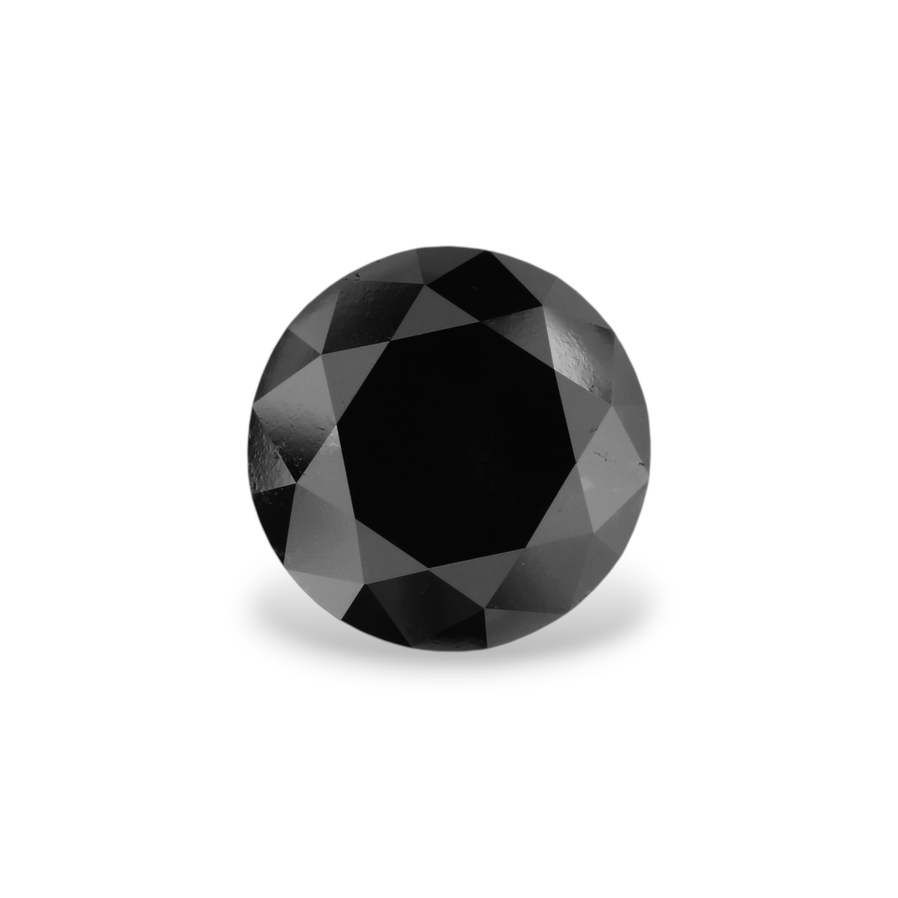 4.22 Carat Black Round Diamond