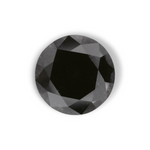 2.66 Carat Natural Black Round Diamond GIA