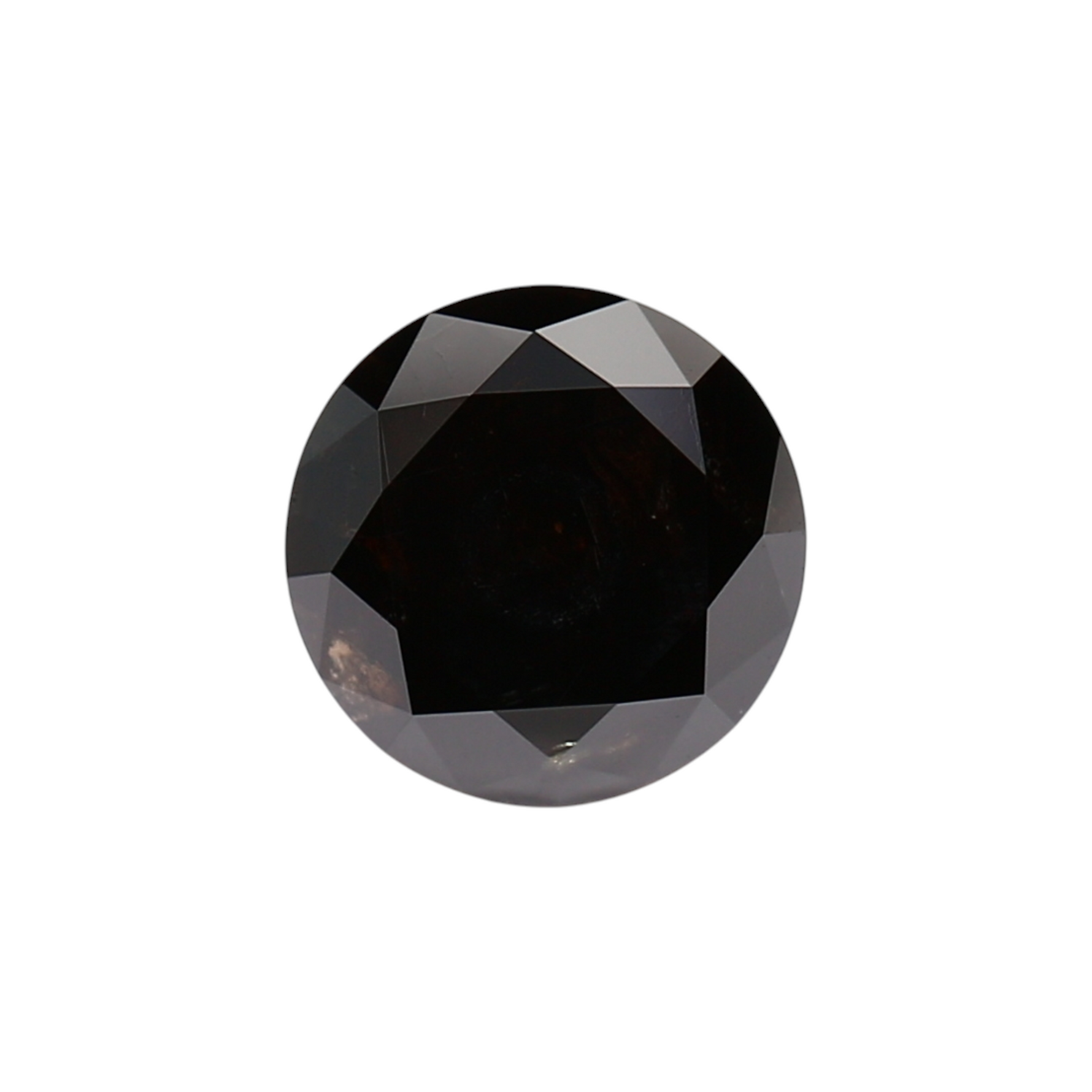 2.05 Carat Black Round Diamond