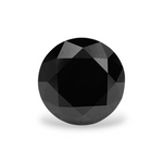2 Carat Natural Black Round Diamond GIA