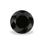 1.9 Carat Natural Black Round Diamond GIA
