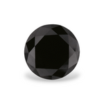 1.78 Carat Natural Black Round Diamond GIA