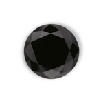 1.78 Carat Natural Black Round Diamond GIA