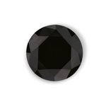1.73 Carat Natural Black Round Diamond GIA