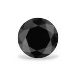 1.45 Carat Natural Black Round Diamond GIA
