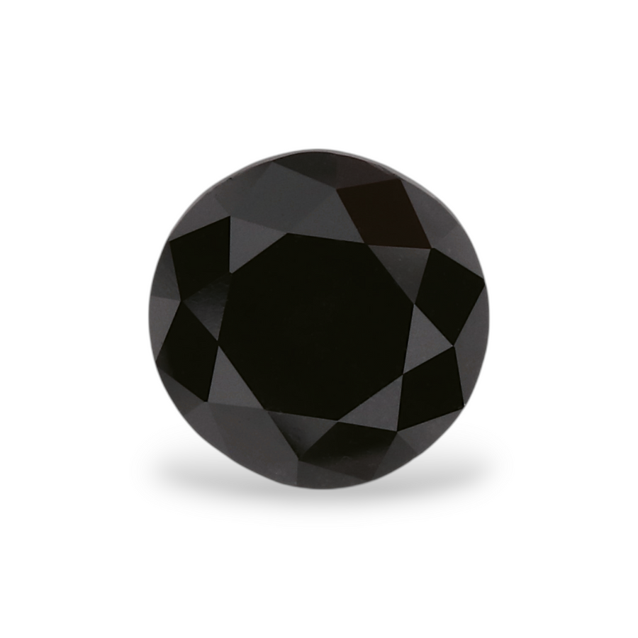 1.2 Carat Natural Black Round Diamond GIA