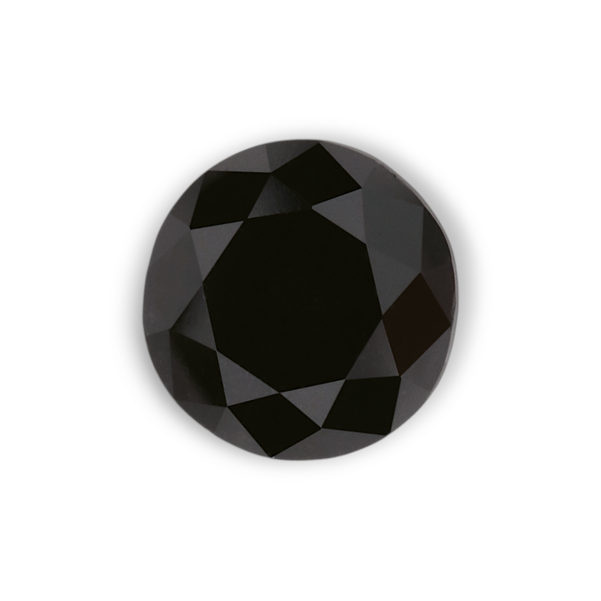1.2 Carat Natural Black Round Diamond GIA