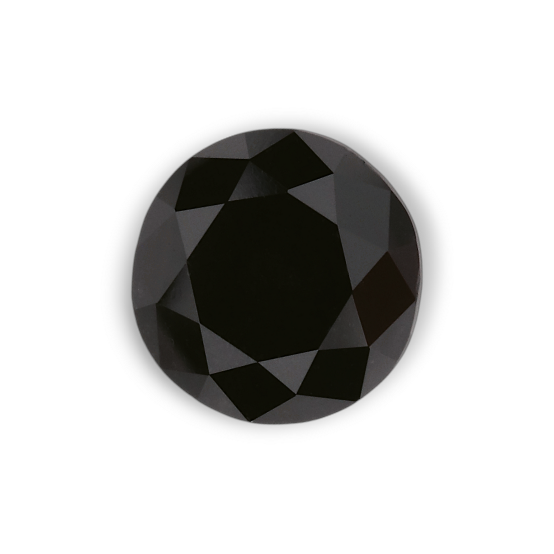 1.2 Carat Natural Black Round Diamond GIA