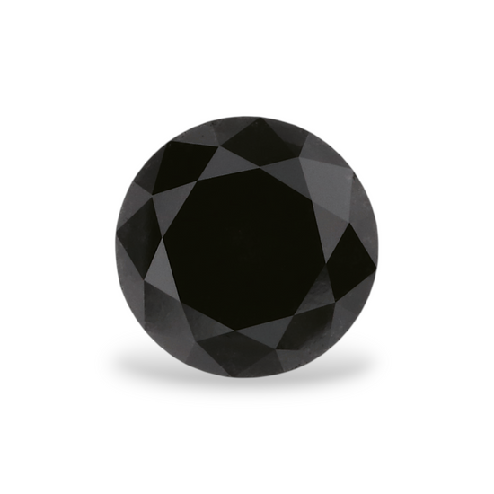 1.2 Carat Natural Black Round Diamond GIA
