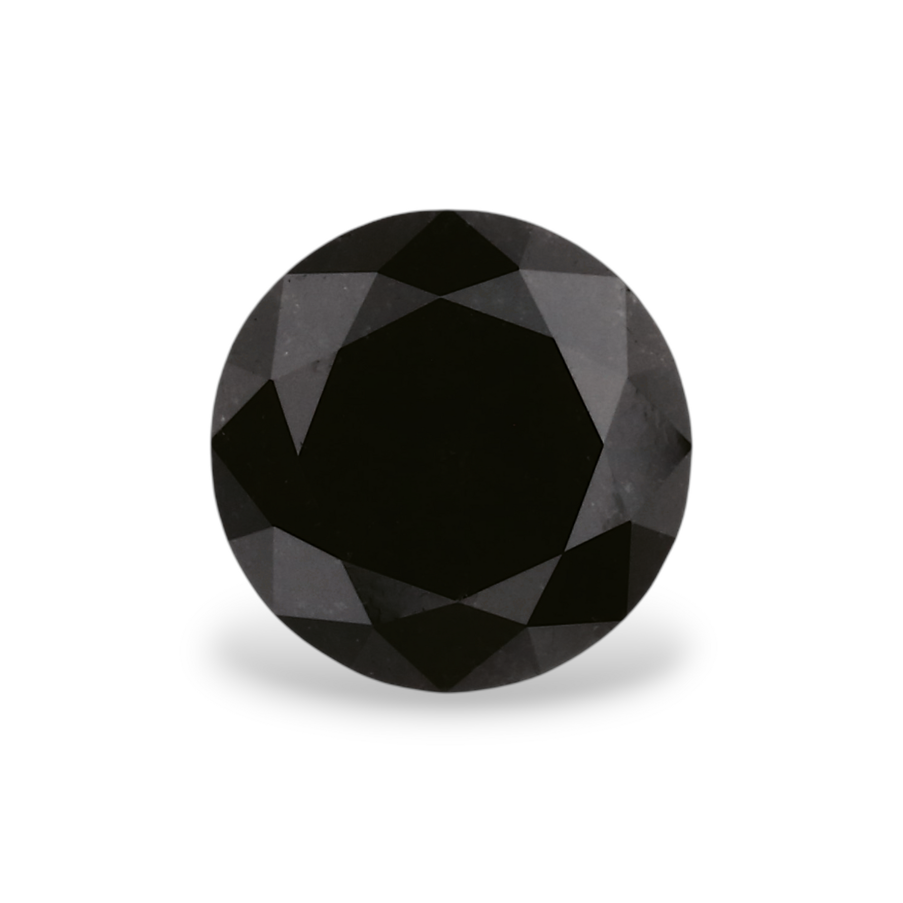 1.14 Carat Natural Black Round Diamond GIA