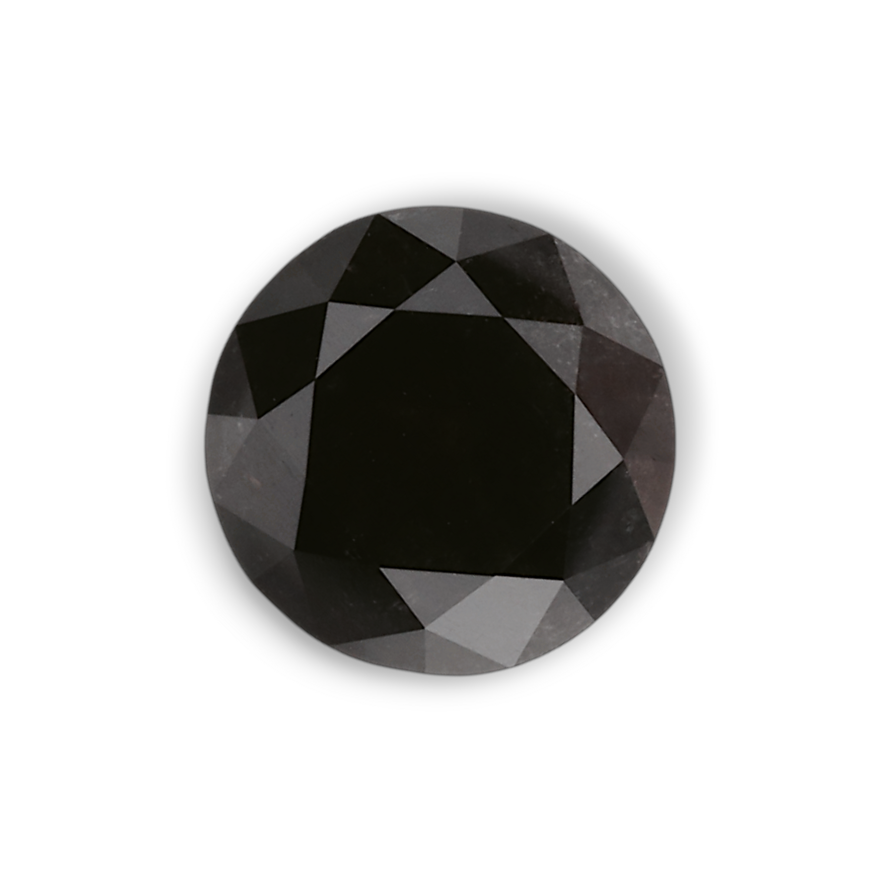 1.06 Carat Natural Black Round Diamond GIA