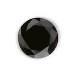 1.06 Carat Natural Black Round Diamond GIA