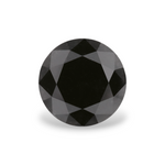 1.06 Carat Natural Black Round Diamond GIA
